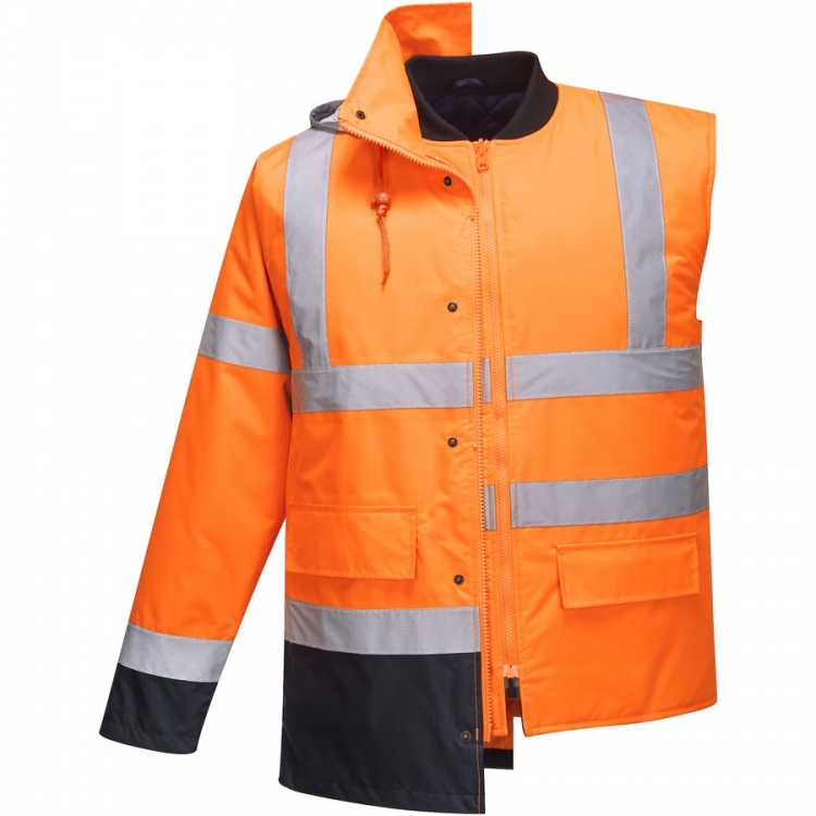 Portwest S471 Hi Vis 4 in 1 Contrast Traffic Jacket